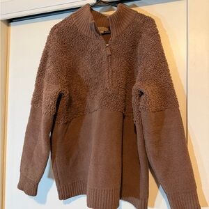 Barefoot Dreams CozyChic Brown Sweater